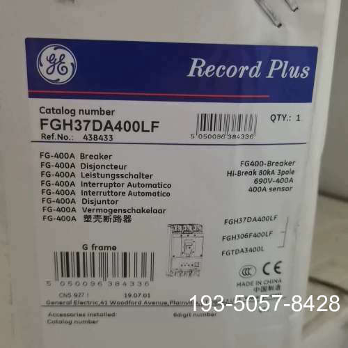 原装正品通用电气GE塑壳断路器FGH37DA400LF,型号No价格详谈