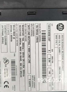 议价AB Powermonitor 3000控制器，型号1404详谈