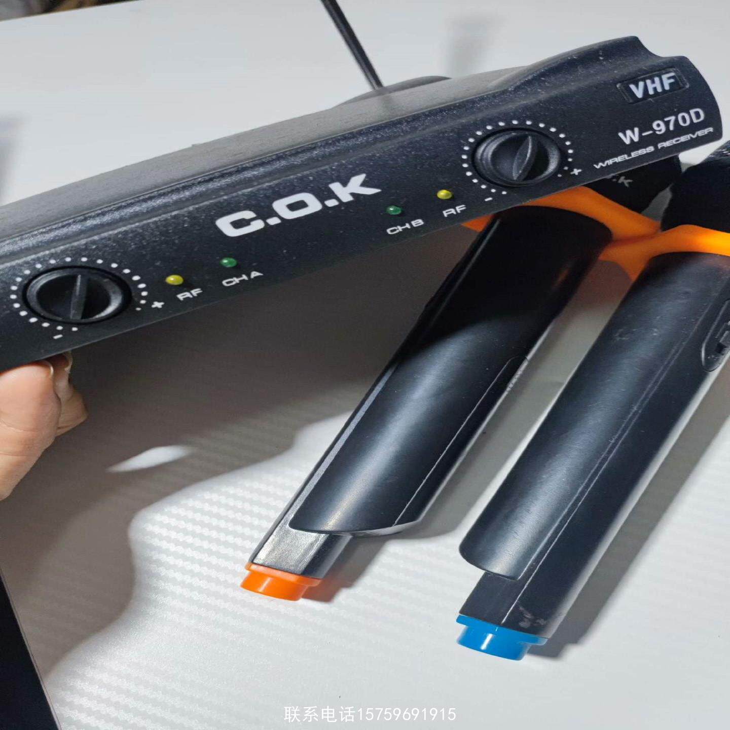 原装正品cok w_970D无线话筒主机 没电源自己配 机器很新询价