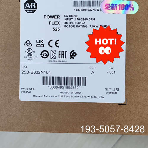 25B-B032N104   AB  变频器   全详谈报价