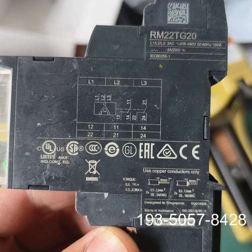 议价相序保护继电器RM22TG20，三相208-480V交详谈