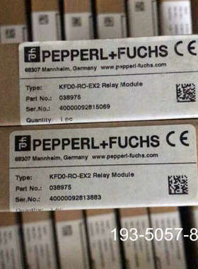 议价倍加福KFD0-RO-EX2安全栅订货号038975详谈