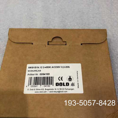 议价DOLD 多德安全继电器MK9151N.12货号005410详谈