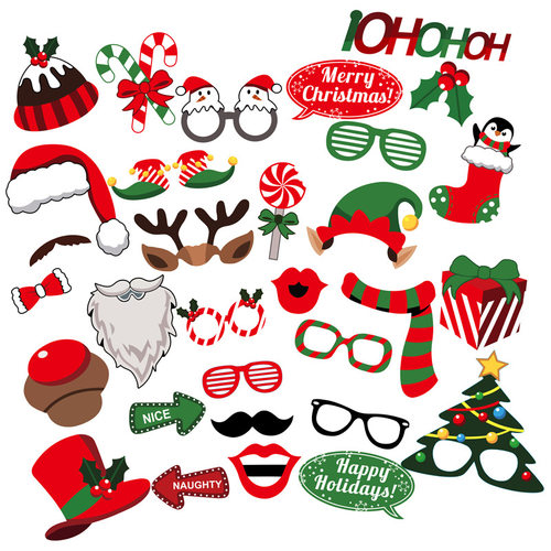 2025圣诞节拍照道具派对布置用品