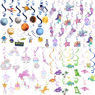 卡通螺旋吊饰班级活动布置挂饰