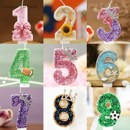 数字生日蜡烛皇冠Numbercandles