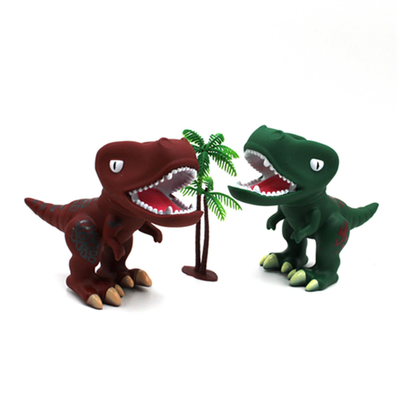 儿童生日蛋糕装饰恐龙当家烘焙摆件情景搪胶大号霸王龙侏罗纪公仔