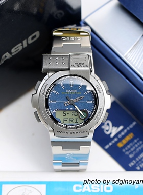 CASIO卡西欧WAVE CEPTOR初代电波表FKT-110DJ-2EJF 双显全新现货