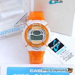 CASIO卡西欧Baby-G水晶CRYSTAL-G女款橙音乐BGM-220-4JR全新现货