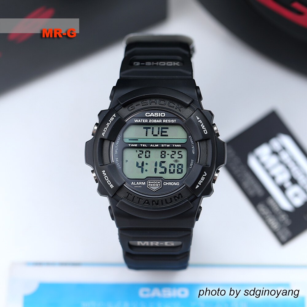 CASIO卡西欧MR-G G-SHOCK MRG-1Z-1 MR-G黑钛合金胶带 全新结束