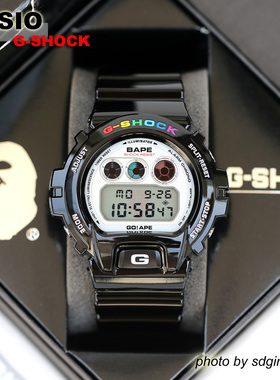 CASIO卡西欧G-SHOCK x BAPE DW-6900 2009年亮光猿人限定全新现货