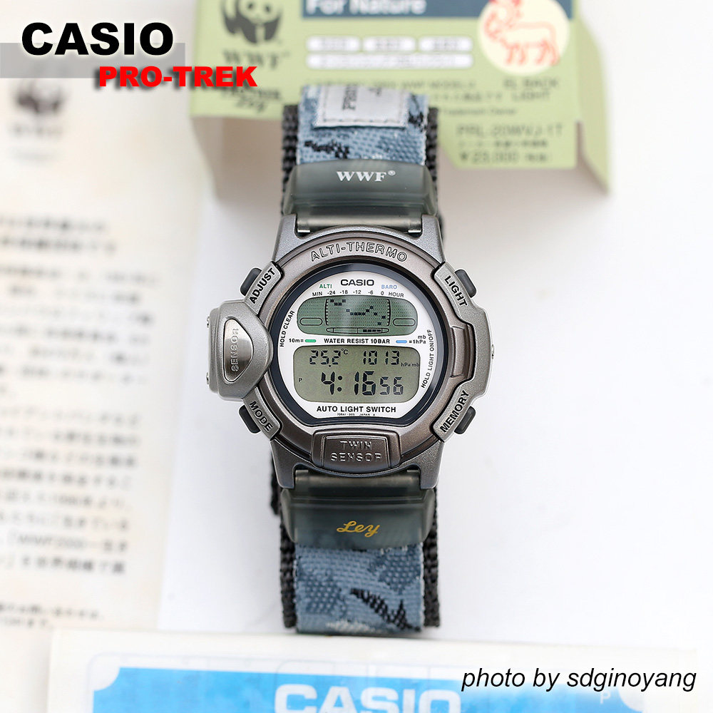 CASIO登山表WWF保护卡西欧