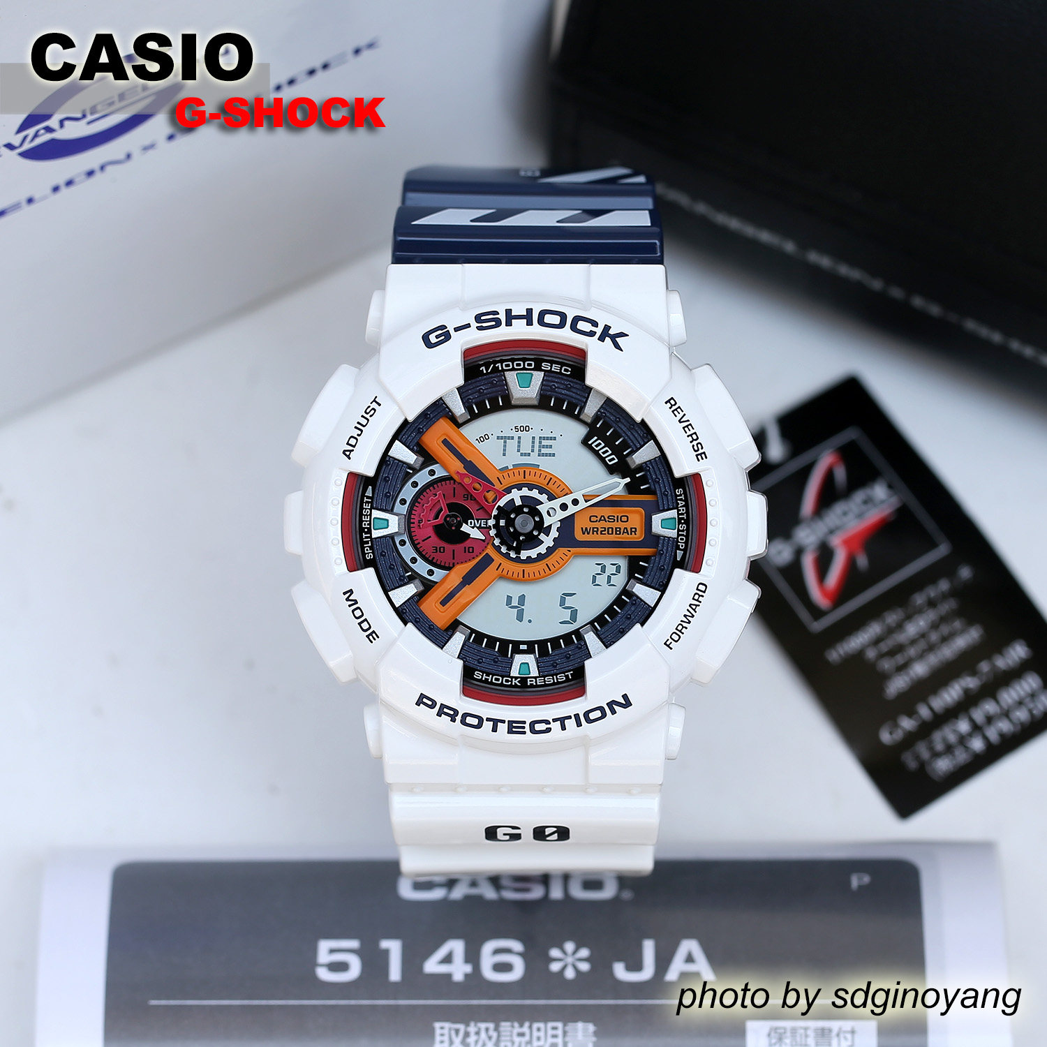 G-SHOCK福音战士凌波丽限定手表