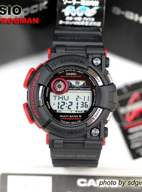 CASIO卡西欧G-SHOCK FROGMAN GWF-1000BS-1JF电波黑红蛙人结束