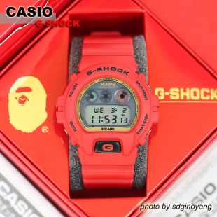 SHOCK 6900 2008年红猿人限定全新结束 BAPE CASIO卡西欧G