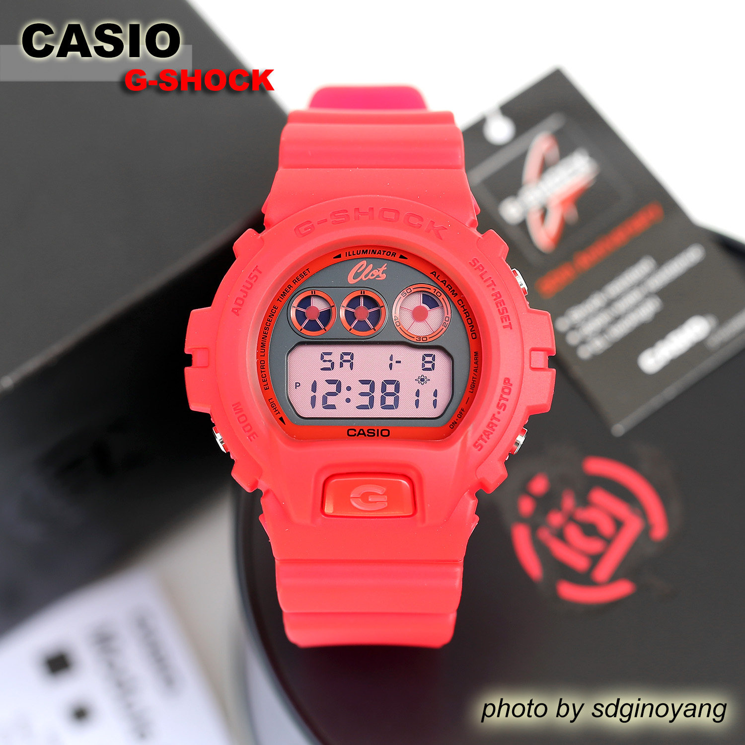 CASIO卡西欧G-SHOCK x CLOT陈老师1st初代 DW-6900CL-4DR全新现货