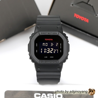 卡西欧dw5600丰田联名小方块手表