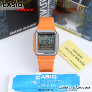 CASIO卡西欧DATA BANK触摸数字机械人表VDB-101JIM-4T橙全新结束