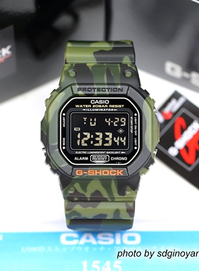 CASIO卡西欧G-SHOCK丛林G-PYTHON迷彩DW-5600CF-3JF方块全新现货