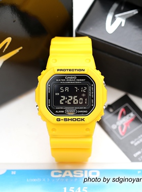 CASIO卡西欧G-SHOCK DW-5600FS-9JF反显黄方块限量HERO全新现货
