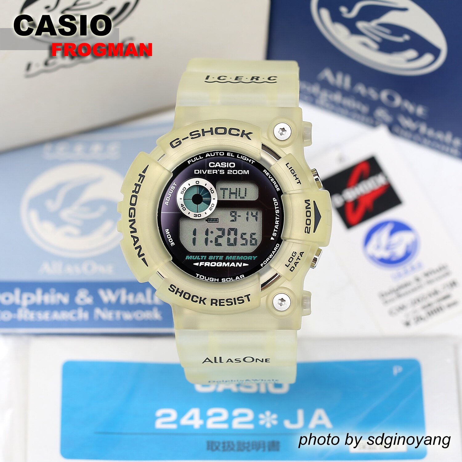 CASIO卡西欧G-SHOCK FROGMAN GW-202AK-7JR御藏岛蛙人全新结束