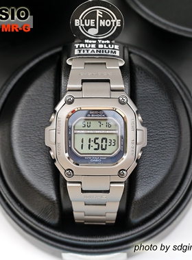 CASIO卡西欧G-SHOCK MRG-110TBN-2 纽约蓝音符钛合金限定全新结束