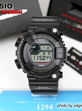 CASIO卡西欧G-SHOCK FROGMAN DW-8200Z-1T二代末代蛙人全新结束
