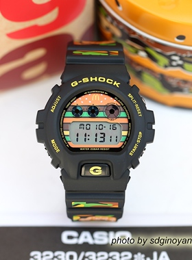 全新现货CASIO卡西欧G-SHOCK x BigMac巨无霸50周年麦当劳DW-6900