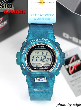 CASIO卡西欧G-SHOCK G-LIDE GL-220-2JF太阳能蓝陨石纹路全新现货
