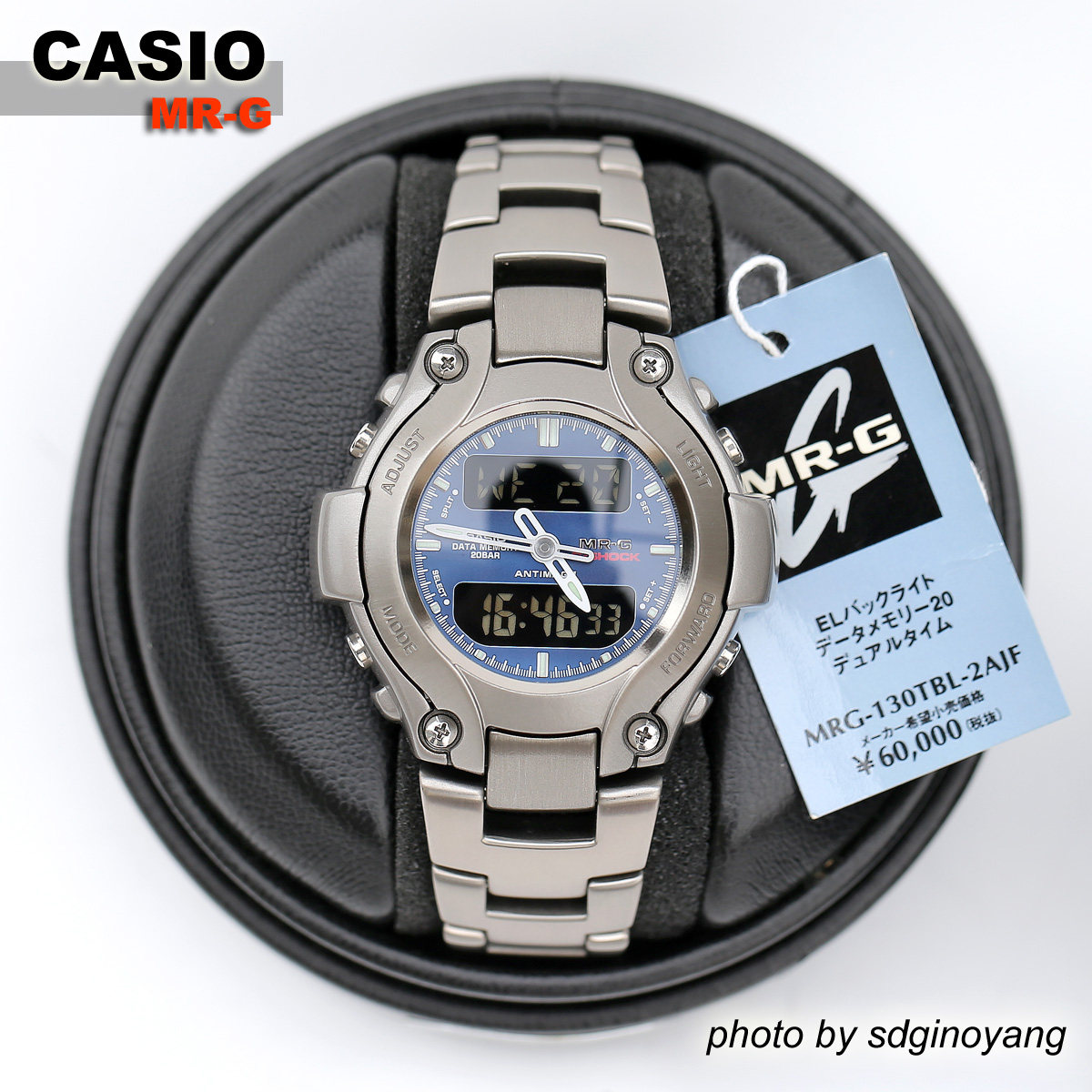CASIO卡西欧G-SHOCK MRG-130TBL-2AJF  全钛合金浅金 收藏 结束