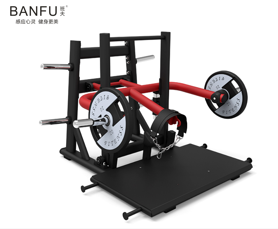 班夫 臀部腰带式深蹲机专业健身房室内力量挂片式训练器pl74