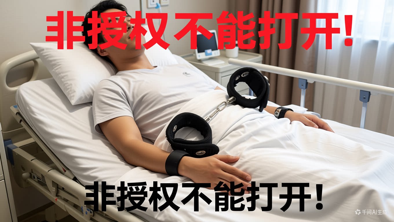 护理精神科快速磁控约束带固定带带狂躁人手铐防切割款单脚约束带