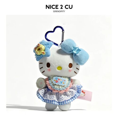 正版授权hellokitty包包挂件毛绒公仔哈喽kt猫小玩偶装饰书包挂饰