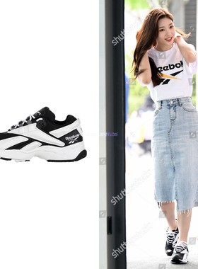 绝版 锐步 Reebok Interval 96 女子 熊猫配色 复古老爹鞋 FV5521