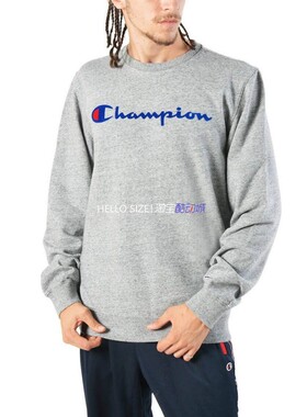 冠军 Champion Crewneck 男子薄款加绒套头衫 212428-EM017 正品
