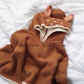 ins爆款 2025秋冬oeuf男女儿童宝宝羊毛双层针织小鹿毛衣可爱外套