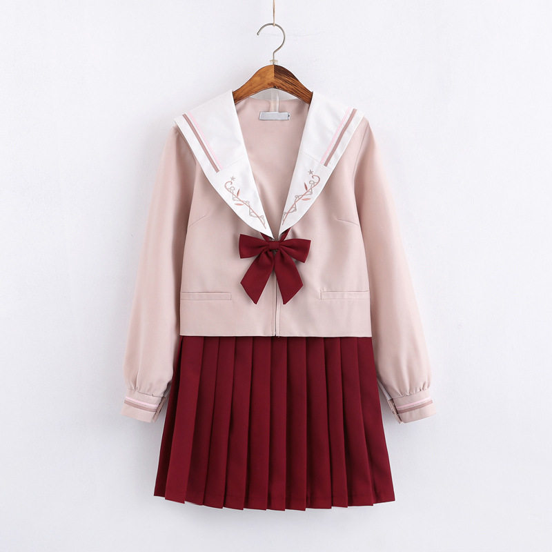 初恋日制襟线JK制服裙女水手服