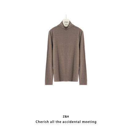 ZH【西西里记忆】半高领保暖长袖T恤打底衫