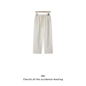 女百搭洋气 纯色简约舒适休闲裤 信风港