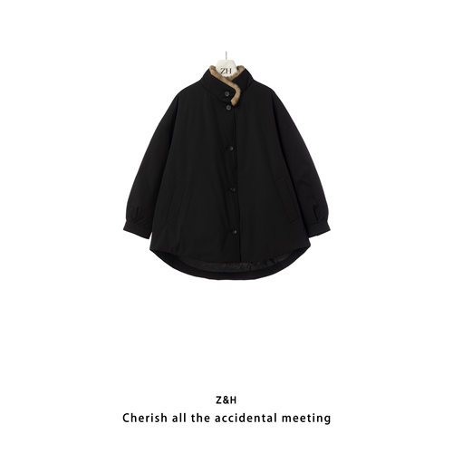 ZH【杜赛画廊】长袖厚款休闲宽松羽绒服