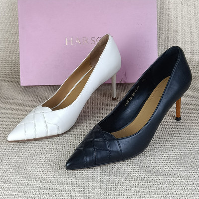 哈森正品撤柜断码处理真皮女鞋