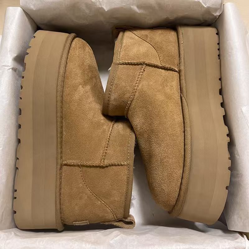 桑坡雪地靴女款男2025年冬季厚底防滑保暖鞋休闲加绒加厚低帮棉鞋