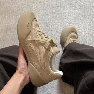 德训鞋男款增高大头鞋休闲板鞋通勤cleanfit男鞋运动鞋翻毛皮鞋