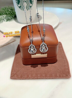 S925银纯银新碎冰冰葫芦项链纯银项链不褪色礼盒礼袋新年顺丰3