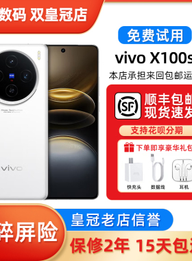 vivo X100s 蓝晶X天玑9300+旗舰芯片5G蔡司拍照智能手机x100S