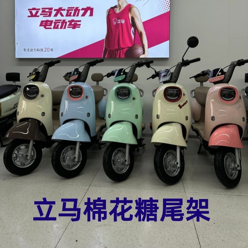 适合立马电动车棉花糖系列尾架电瓶车货架衣架改装托架后备箱支架