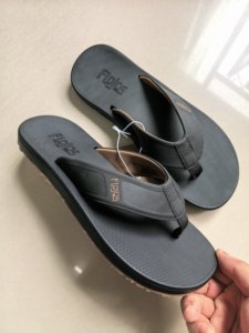 出口海外美国尾货乳胶足弓外贸品牌男士夏季外穿沙滩旅游人字拖鞋