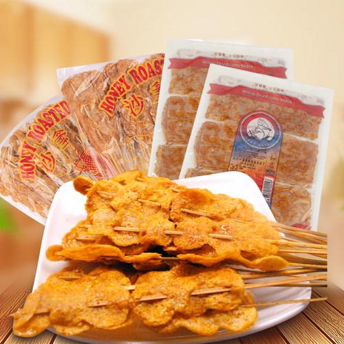 泰国进口如意即食蜂蜜沙爹鱼片