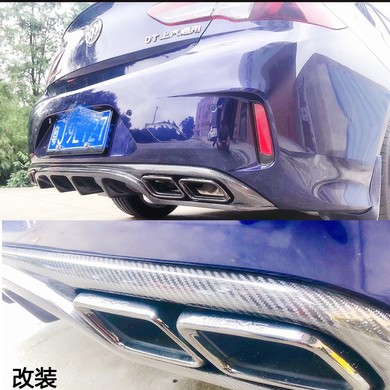 别克君威GS后唇4出排气管