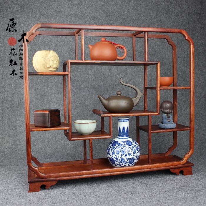 实木多宝阁小型促销博古架